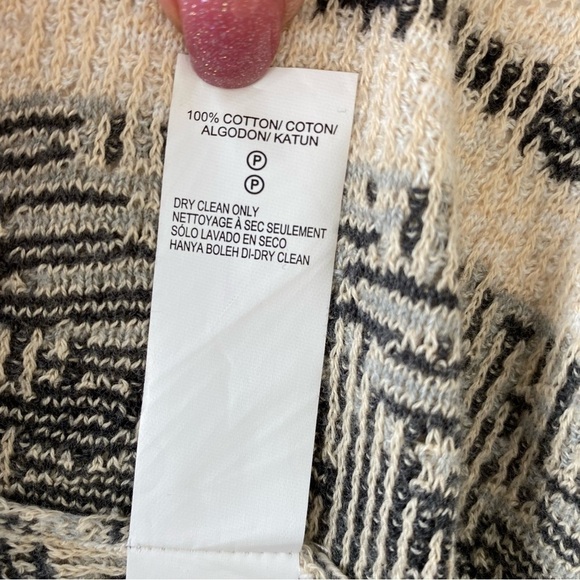 Lucky Brand open cardigan with waterfall front, in 💯 cotton - Picture 14 of 15